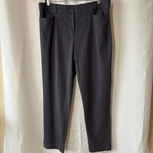 up! Grey Checked Print Dress Pants Size 16